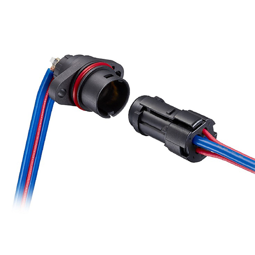 20A Current, Compact, Waterproof Power/Signal Hybrid