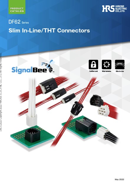 Slim In-Line/THT Connectors DF62 Series