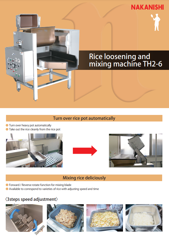 Rice loosening and mixing machine TH2-6 Catalog